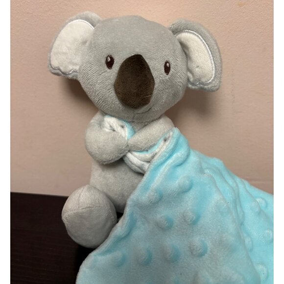 Koala Stuffed Animal Lovey Security Blanket Blue Dotted Textured Walgreens 2021 - Picture 3 of 7